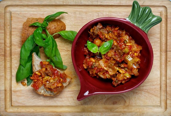 Slow cooker caponata