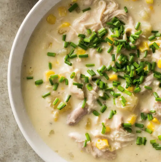Slow-cooker chicken and corn chowder