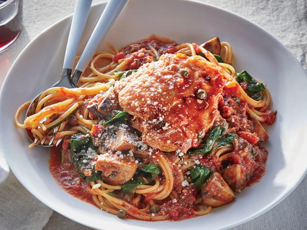 Slow cooker chicken cacciatore