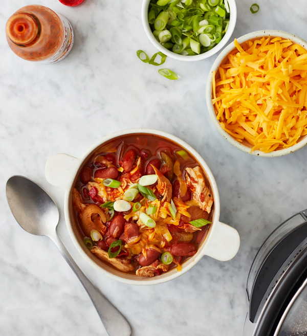 Slow cooker chicken chili 