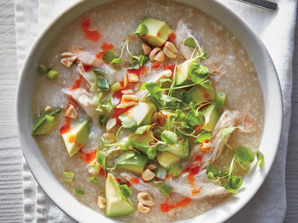 Slow cooker chicken congee