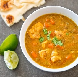 Slow-cooker chicken mulligatawny soup