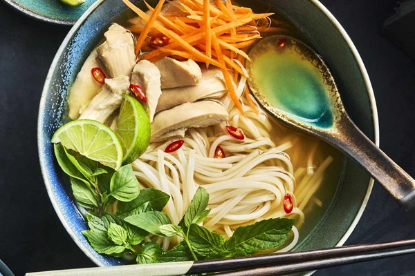 Slow cooker chicken pho