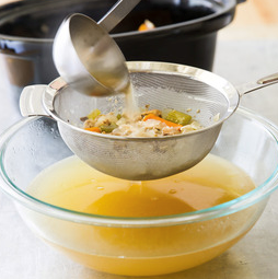 Slow-cooker chicken stock