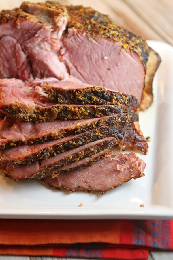 Slow cooker cider ham