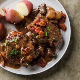 Slow-cooker coq au vin