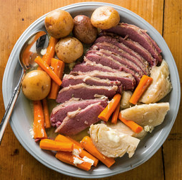 Slow-cooker corned beef and cabbage