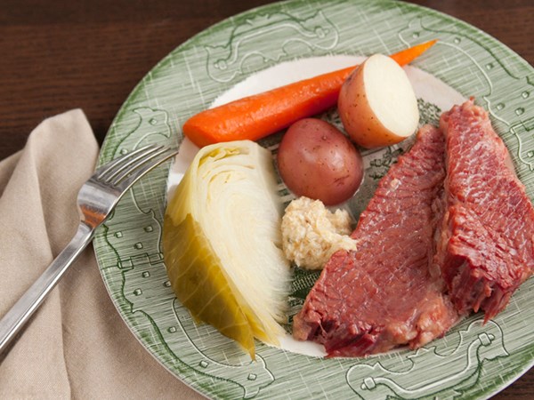 Slow cooker corned beef with cabbage, carrots and potatoes [Marcia Kiesel]