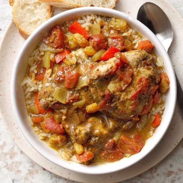 Slow-cooker country captain chicken