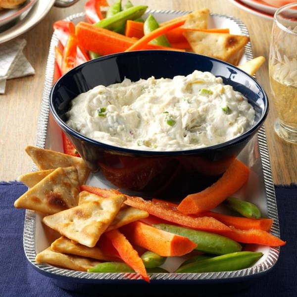 Slow cooker crab & green onion dip