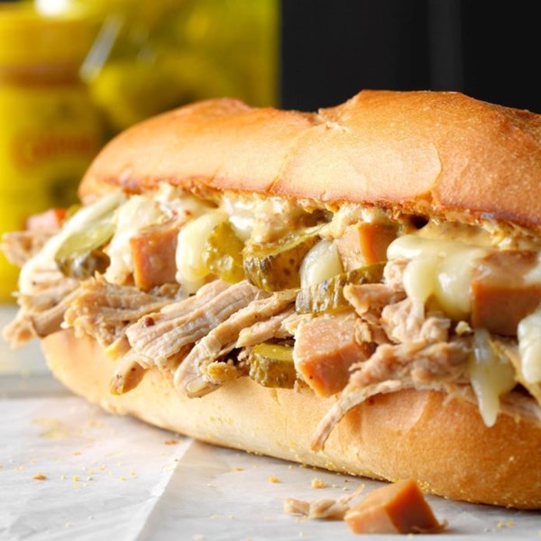 Slow-cooker Cubano sandwiches