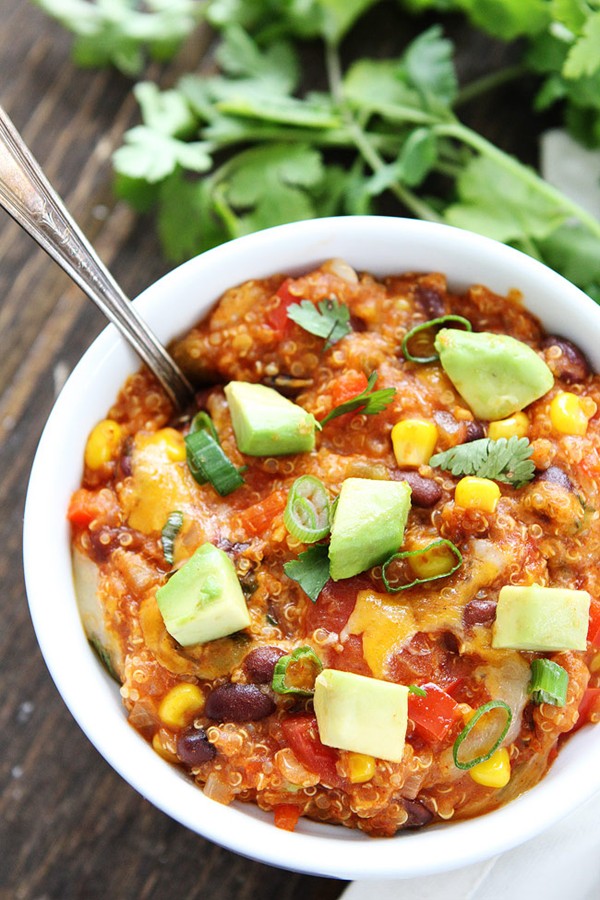 Slow cooker enchilada quinoa