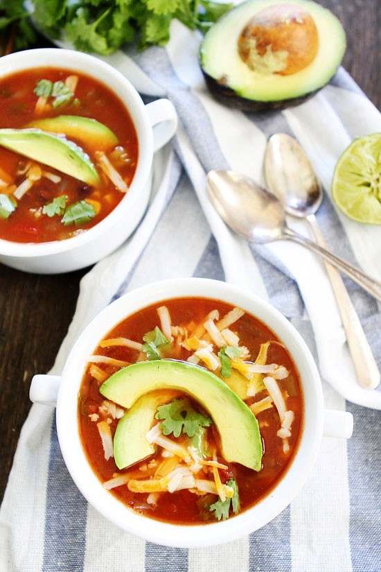 Slow cooker enchilada soup