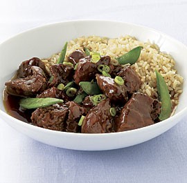 Slow-cooker five-spice pork with snap peas