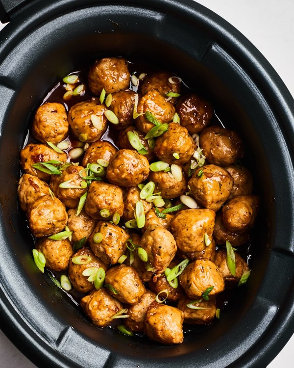 Slow cooker honey garlic meatballs