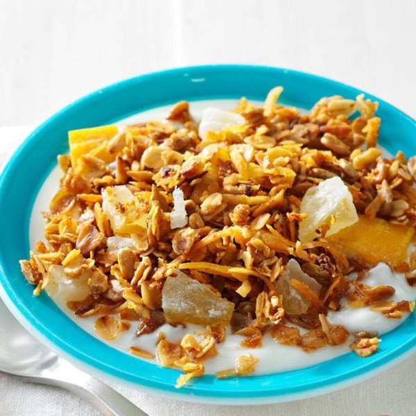 Slow cooker honey granola
