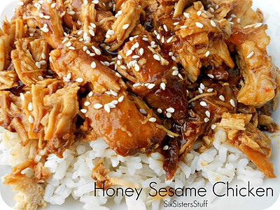 Slow cooker honey sesame chicken