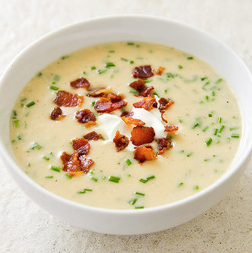 Slow-cooker loaded baked potato soup
