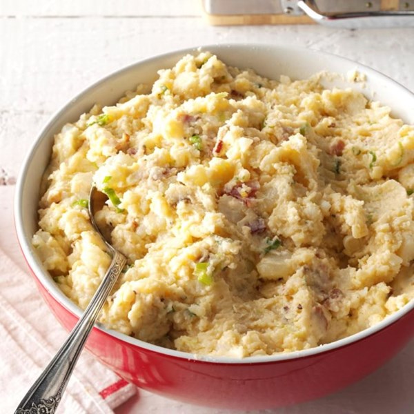 Slow cooker loaded mashed potatoes