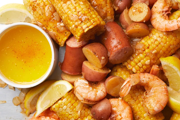 Slow-cooker low-country shrimp boil