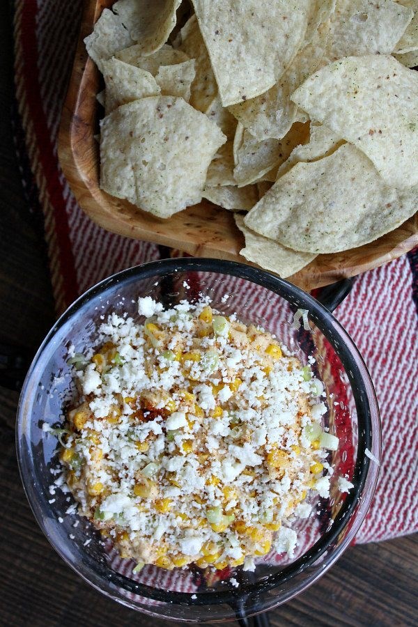 Slow cooker Mexican street corn dip