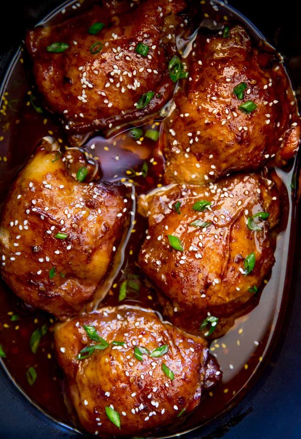Slow cooker Mongolian chicken