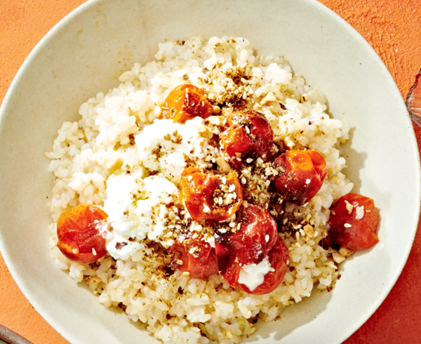 Slow-cooker overnight brown rice porridge