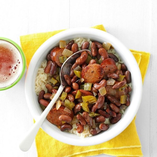 Slow cooker red beans and sausage