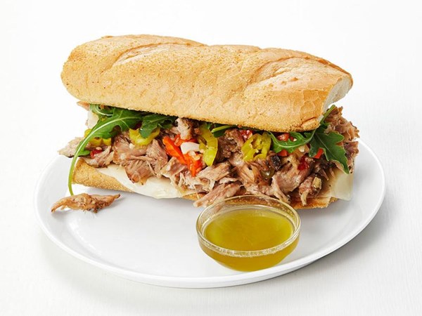 Slow-cooker roast pork sandwiches
