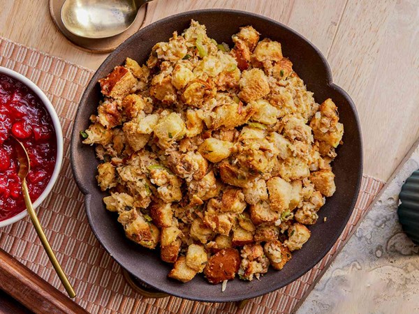Slow cooker sage and sausage stuffing