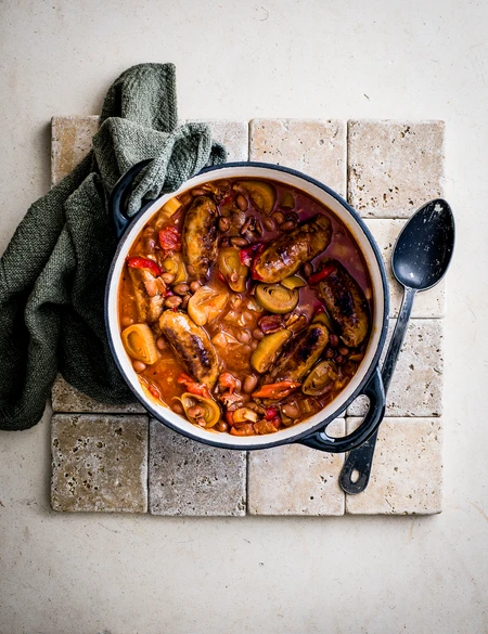Slow-cooker sausage casserole