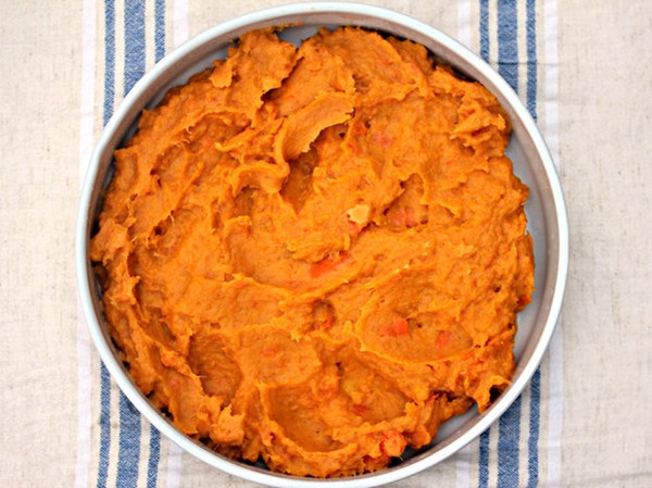 Slow-cooker spiced sweet potato and carrot mash