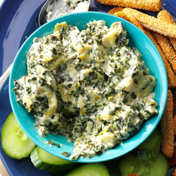 Slow cooker spinach & artichoke dip