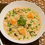 Slow cooker squash and chickpea curry