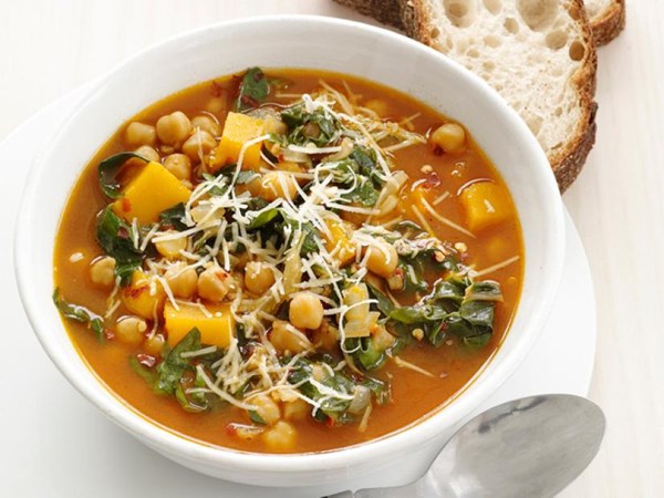 Slow-cooker squash-chickpea stew