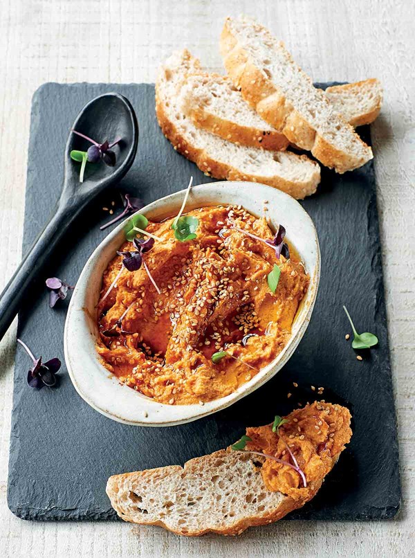 Slow cooker sweet potato hummus