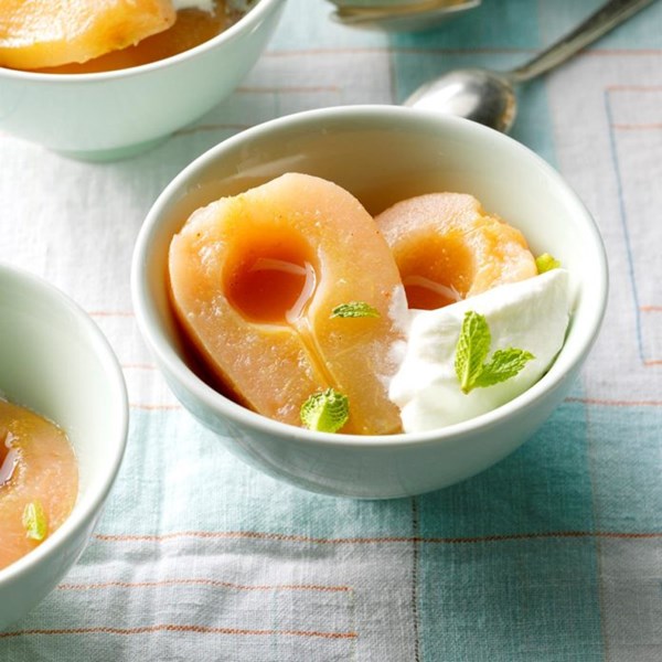 Slow-cooker tequila poached pears