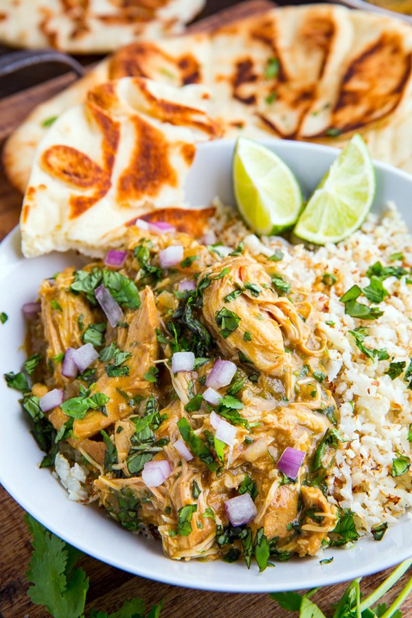 Slow cooker Thai basil chicken curry