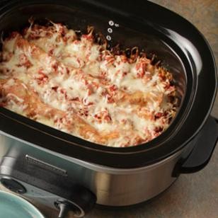 Slow-cooker vegetarian lasagna