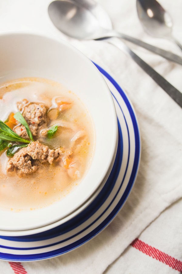 Slow-cooker white beans in Parmesan broth