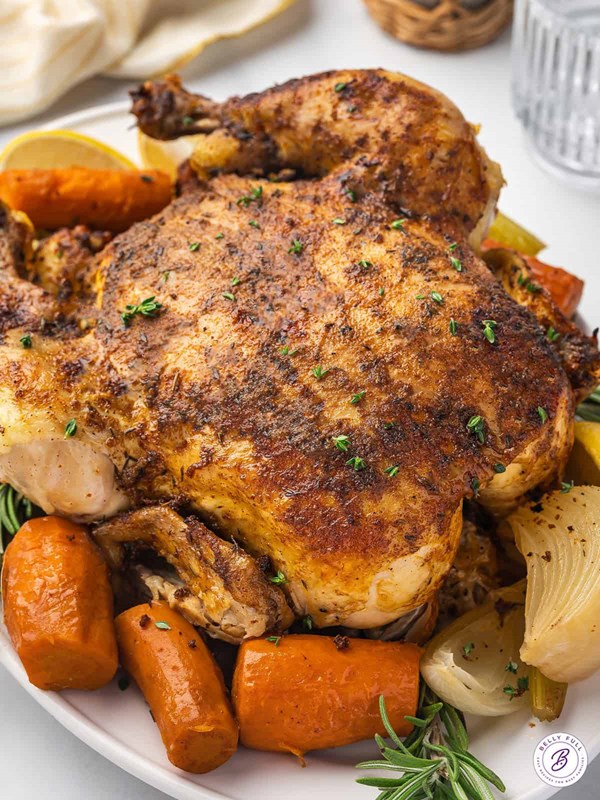 Slow cooker whole chicken with ranch seasoning blend