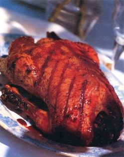 Slow-honey-roast duck