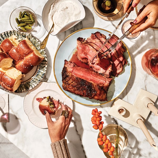Slow roast beef