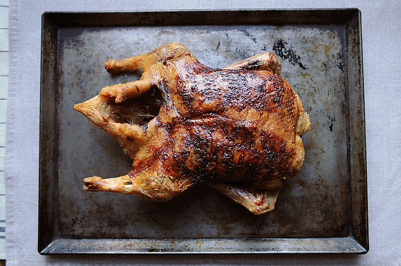 Slow roast duck