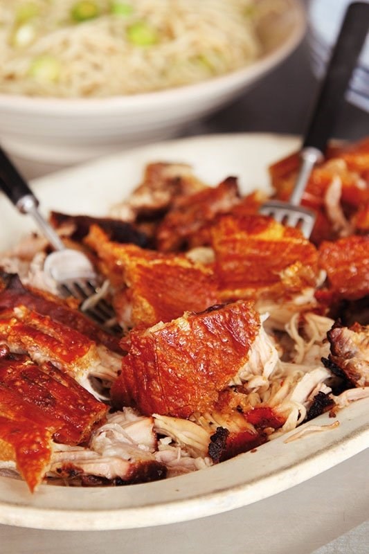 Slow roast pork belly