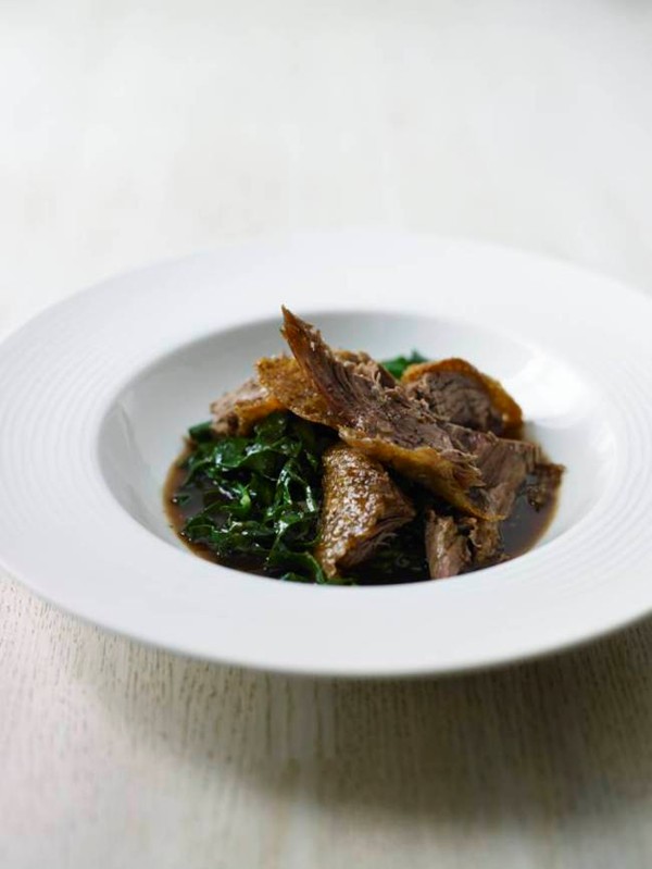 Slow-roast salt and pepper duck