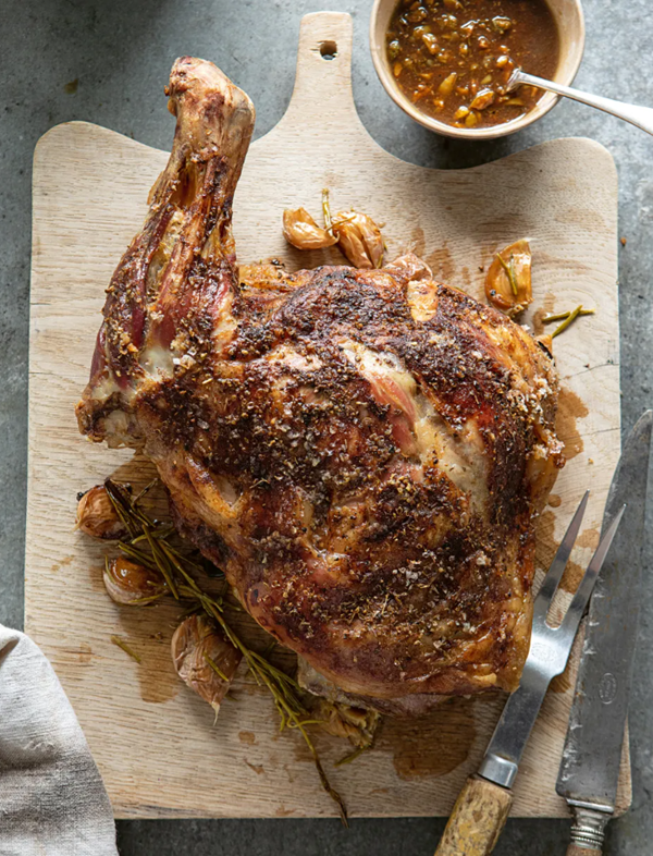Slow-roast shoulder of lamb
