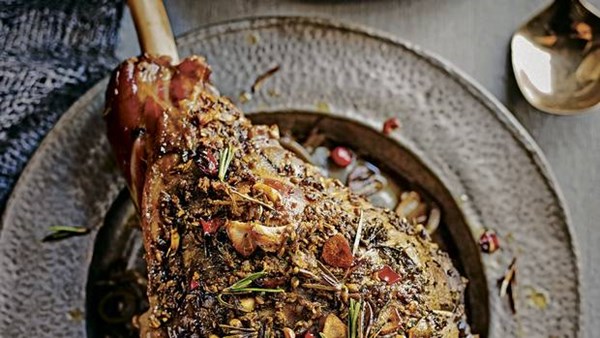 Slow-roast spiced lamb