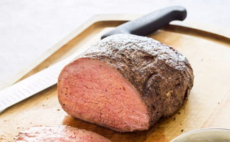 Slow-roasted beef