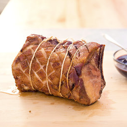 Slow-roasted bone-in pork rib roast